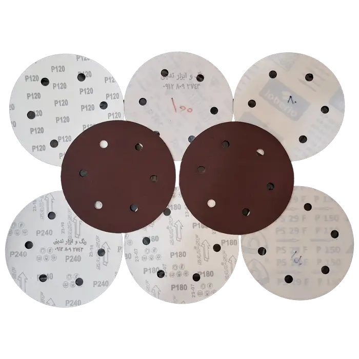 سنباده پشت کرکی 8 سوراخ دستگاه سنباده برقی - قطر 21/5 سانتیمتر