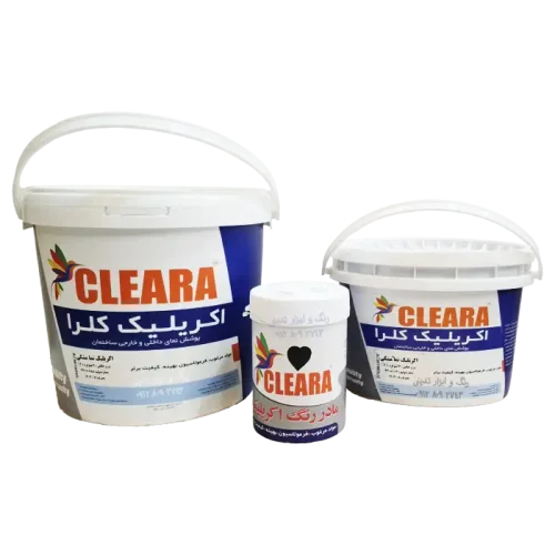 رنگ آکریلیک مات نما مشکی کلرا