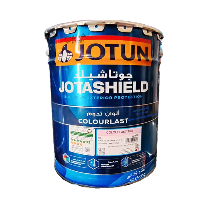 رنگ جوتن نمای خارج نیمه براق (جوتا شیلد کالرلست سیلک - Jotashield colourlast silk )