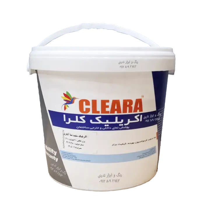 رنگ آکریلیک سفید نما کلرا آبگریز