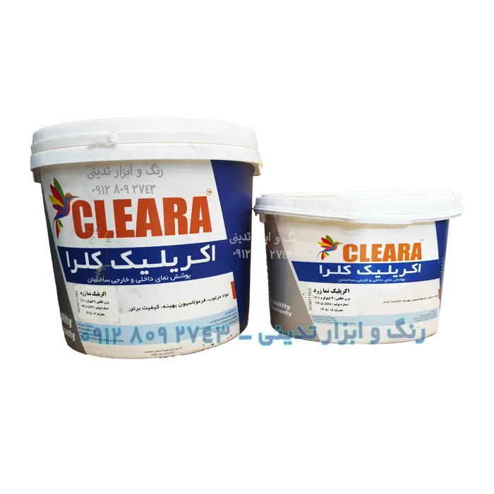 رنگ آکریلیک نما زرد کلرا - گالن و دبه