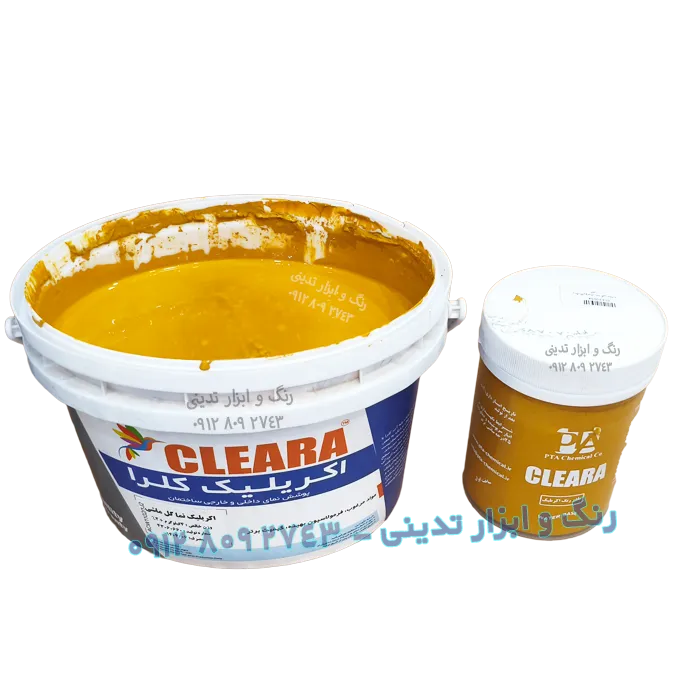 رنگ آکریلیک نما گل ماشی کلرا - کیلو گالن